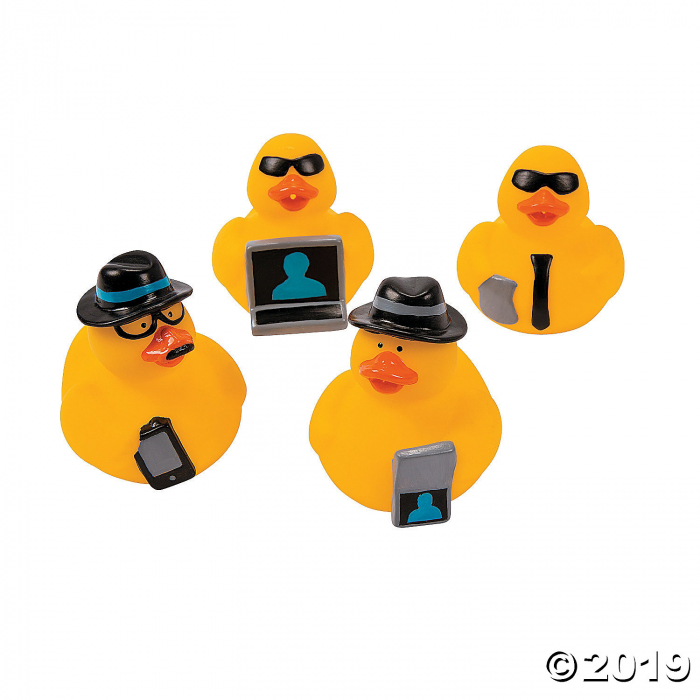 Secret Agent Rubber Duckies (Per Dozen)