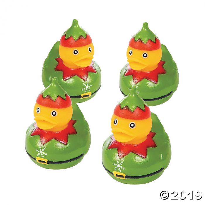 Christmas Elf Rubber Duckies (Per Dozen)