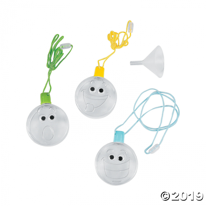 Wiggle Eye Sand Art Bottle Necklaces (Per Dozen)