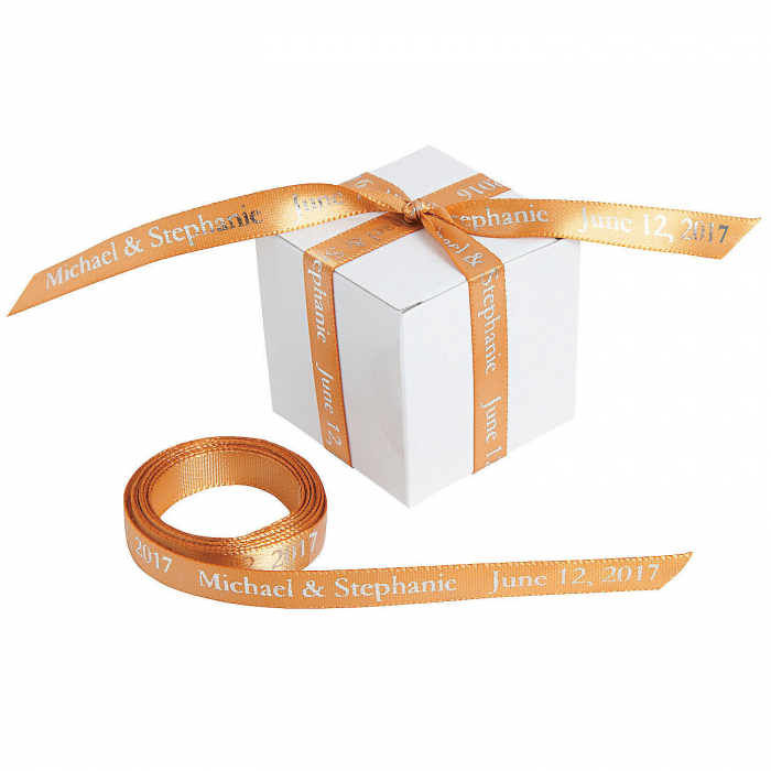 Gold Personalized Ribbon - 3/8 (1 Roll(s))