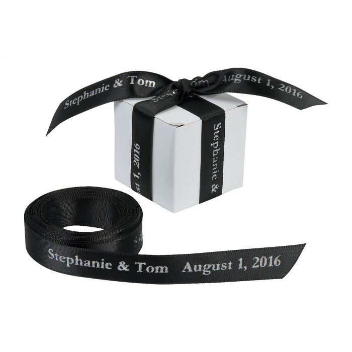 Black Personalized Ribbon - 5/8 (1 Roll(s))