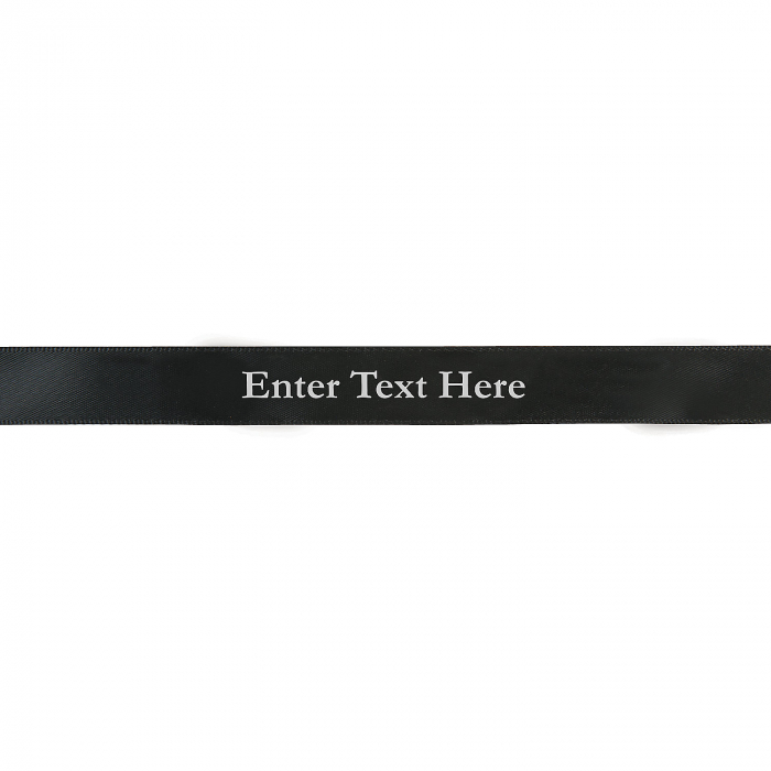 Black Personalized Ribbon - 5/8 (1 Roll(s))