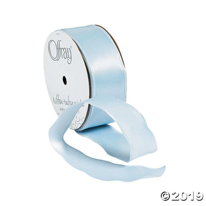 Silver Grey Wired Satin Ribbon (1 Roll(s)) Silver Grey Wired Satin Ribbon (1 Roll(s))
