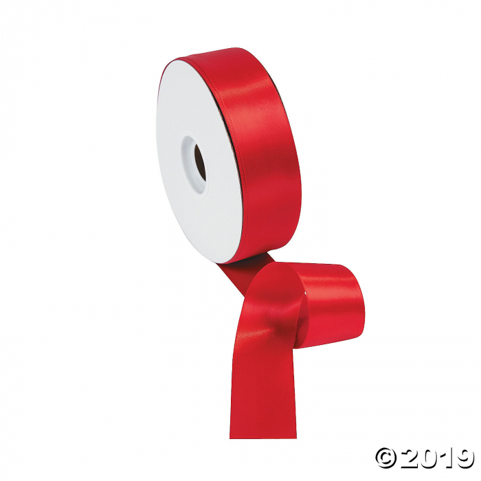 Red Double Faced Satin Ribbon - 1 1/2 (1 Roll(s))