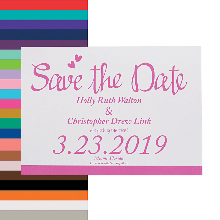 Personalized We Do Wedding Save The Date Cards (25 Piece(s))