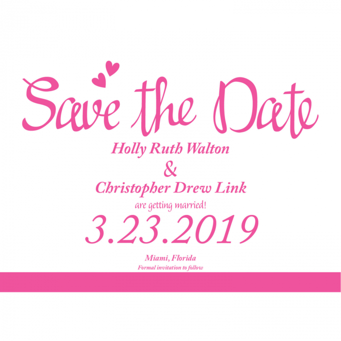 Personalized We Do Wedding Save The Date Cards (25 Piece(s))