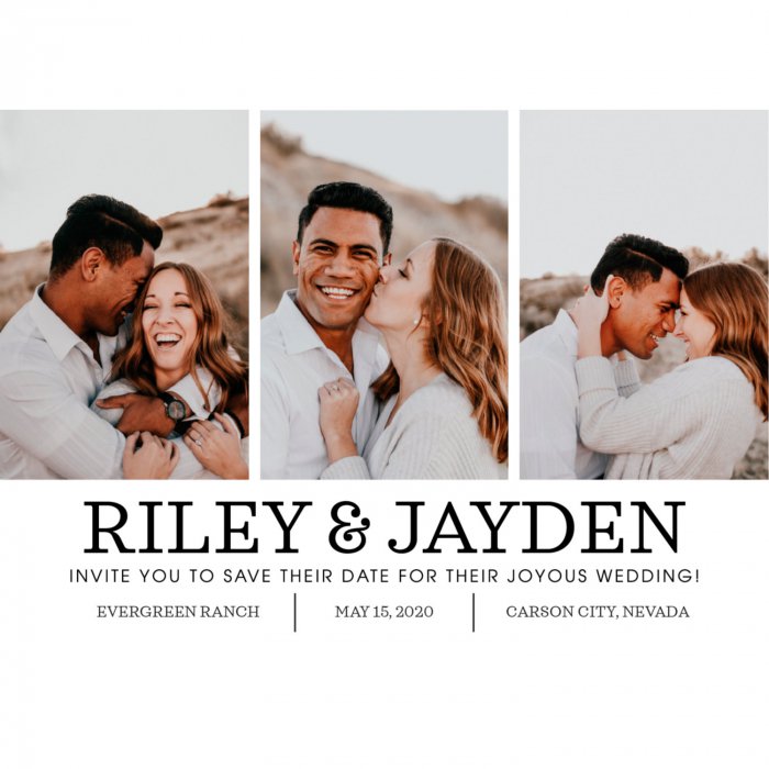 Custom Photo Classic Save the Date Cards (25 Piece(s))