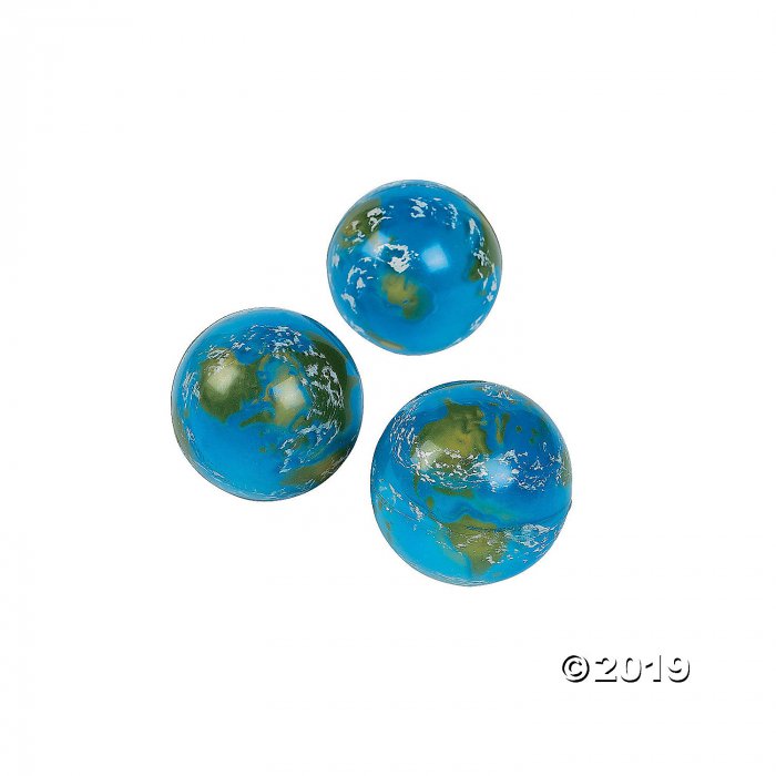 Earth Bouncy Balls (Per Dozen)