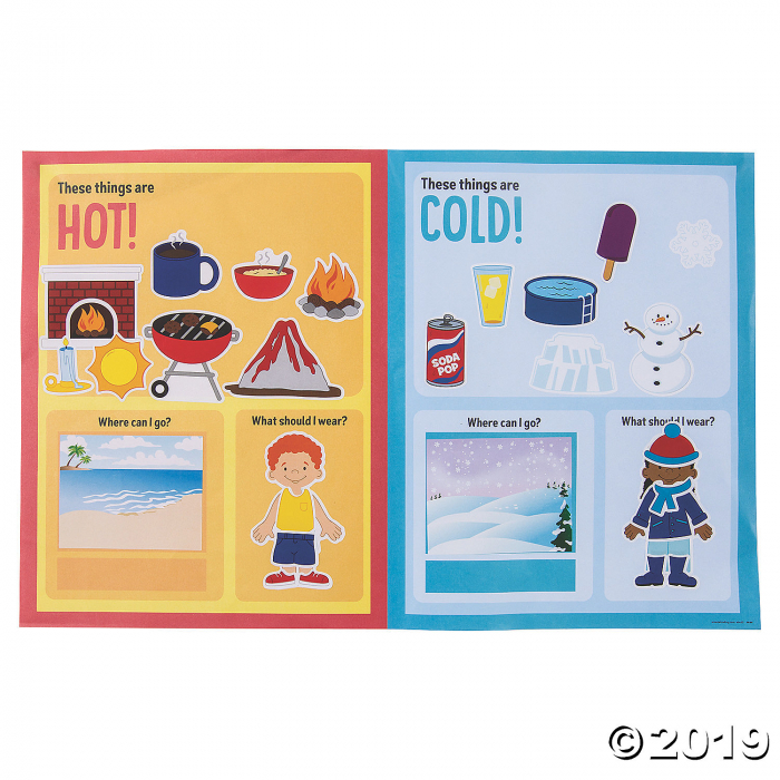 Hot vs. Cold Giant Sticker Scenes (Makes 12)