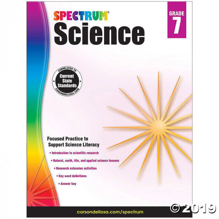 Spectrum® Science Workbook, Grade 7 (1 Piece(s))