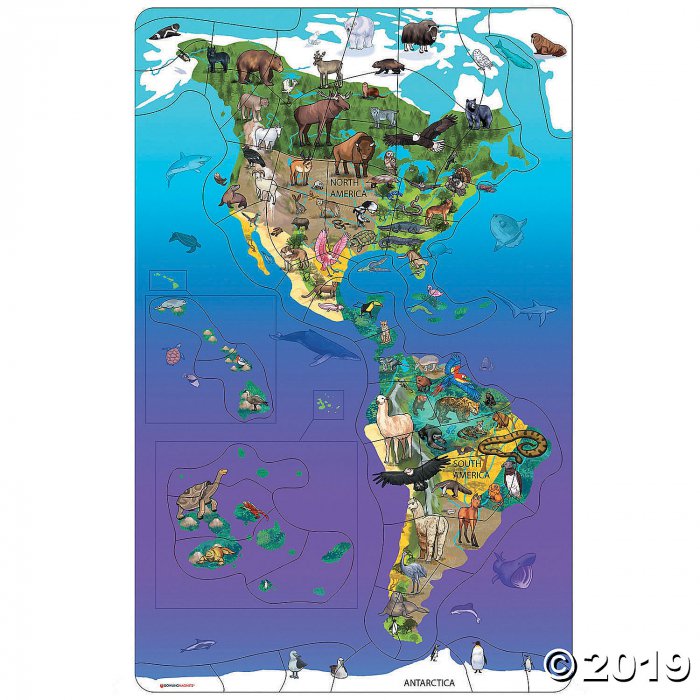 Wildlife Puzzle North South America (1 Piece(s))