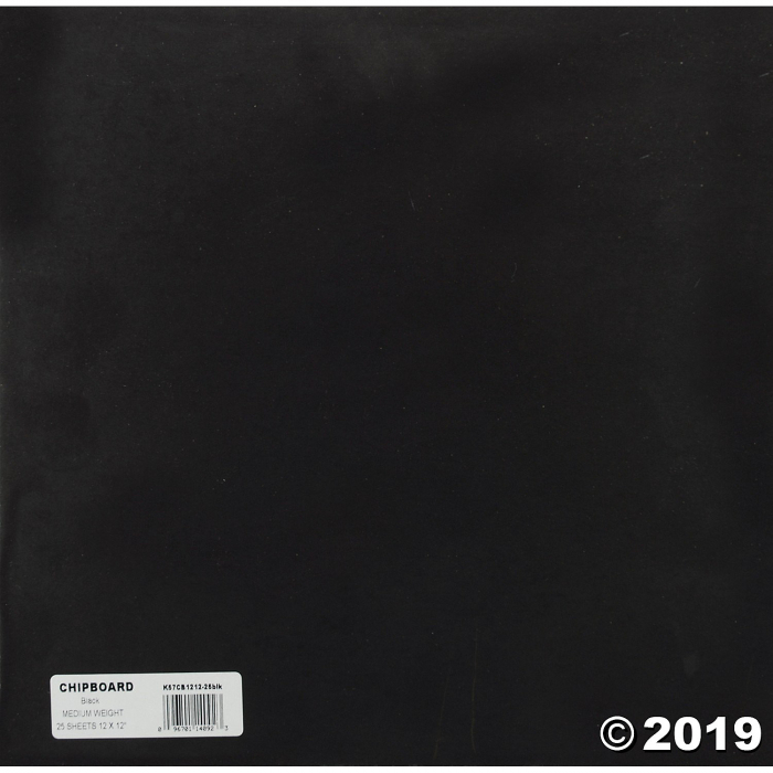 Grafix Medium Weight Black Chipboard Sheets (25 Sheet(s))