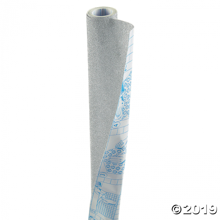 Silver Glitter Contact Paper Roll (1 Roll(s))