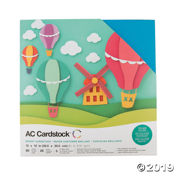 American Crafts Brights Cardstock Variety Pack (60 Sheet(s))