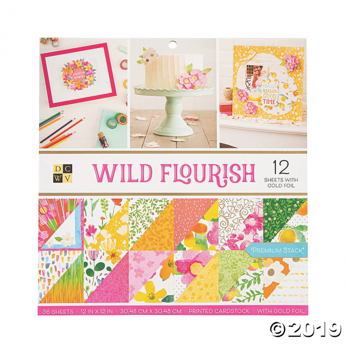 American Crafts Die Cuts with a View® Wild Flourish Paper Stack (1 Unit(s))