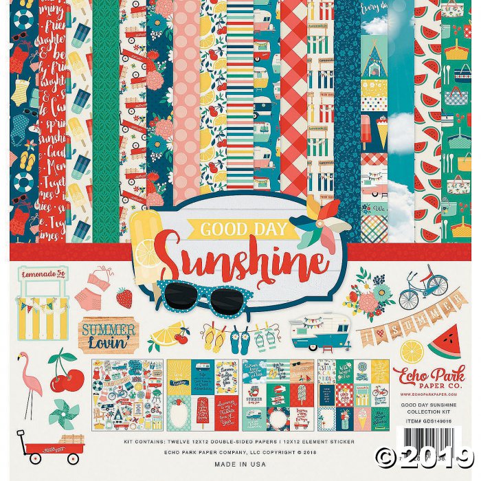 Echo Park Collection Kit 12"X12"-Good Day Sunshine (12 Sheet(s))