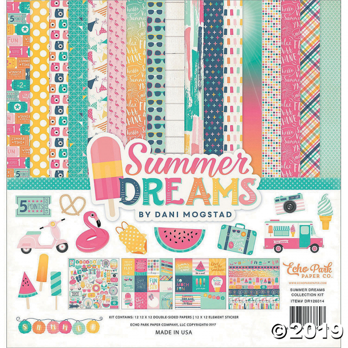 Echo Park Collection Kit 12"X12"-Summer Dreams (12 Sheet(s)) Echo Park Collection Kit 12"X12"-Summer Dreams (12 Sheet(s))
