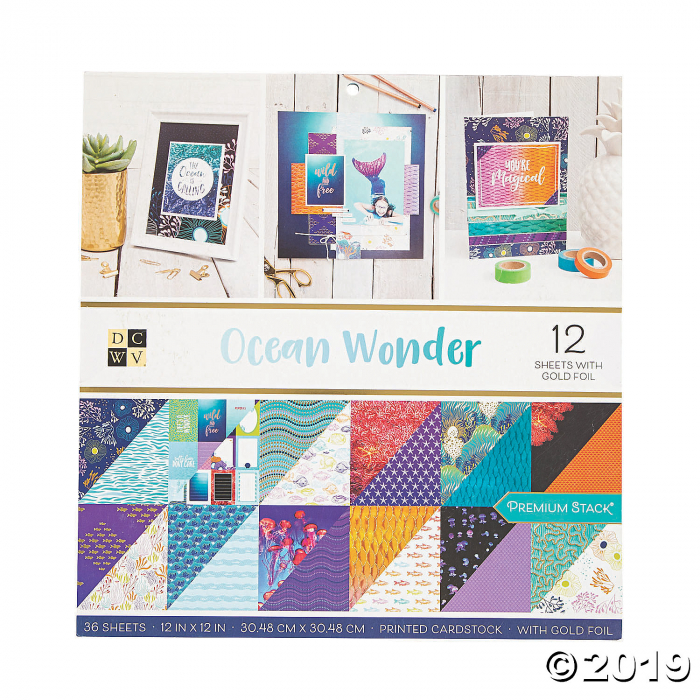 American Crafts Die Cuts with a View® Ocean Wonder Paper Stack (1 Unit(s))