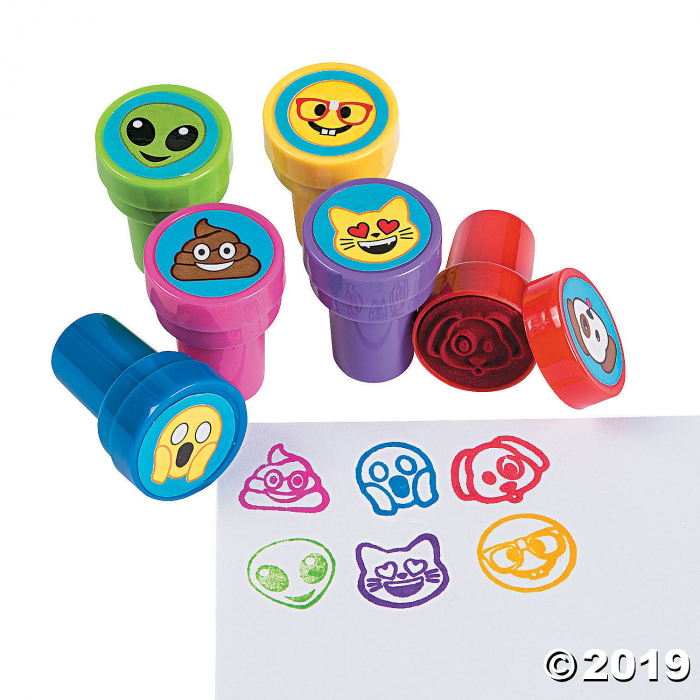 Emoji Fun Stampers (24 Piece(s)) | GlowUniverse.com