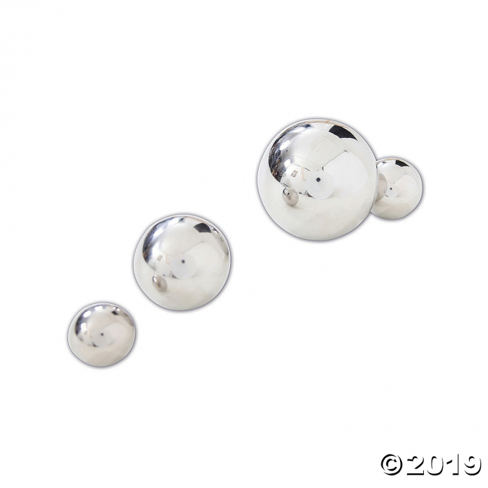 Sensory Reflective Balls - Silver, Qty 4 (1 Set(s))