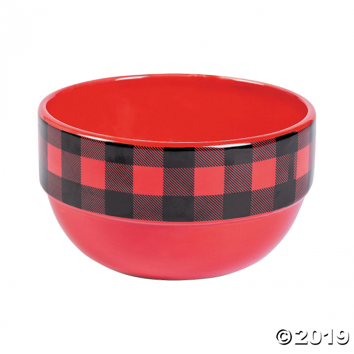 Buffalo Plaid Ceramic Bowls (1 Set(s))