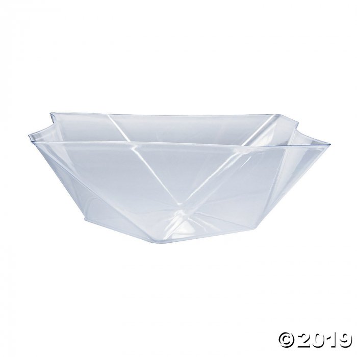 Premium Plastic Clear Twisted Medium Serving Bowl (1 Piece(s))
