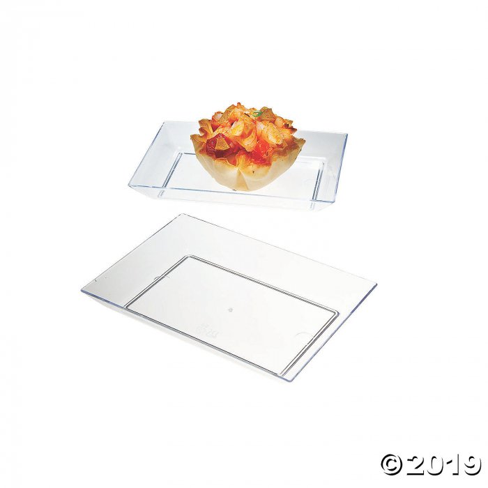 Mini Rectangular Plastic Dishes (60 Piece(s))