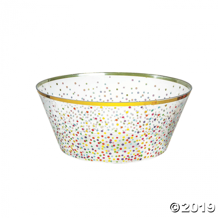 Rainbow Confetti Serving Bowl (1 Piece(s))