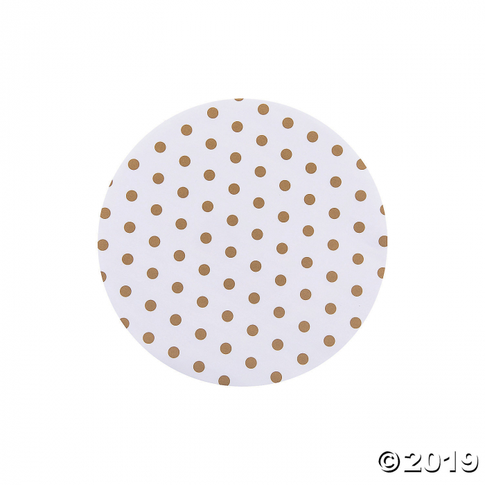 Small Gold Dot Serving Paper Liners (24 Piece(s))