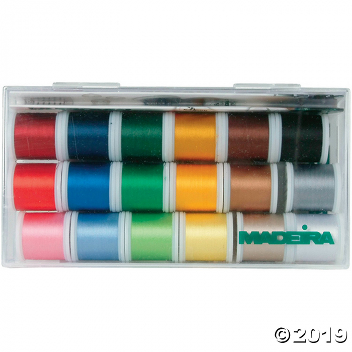 Madeira Rayon Thread Sampler 18/Pkg (1 Piece(s)) Madeira Rayon Thread Sampler 18/Pkg (1 Piece(s))