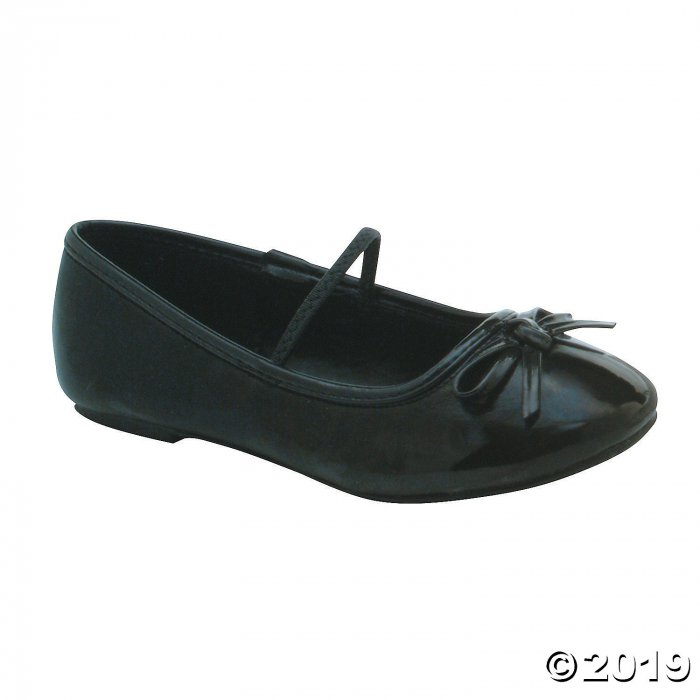 girls black ballet shoes