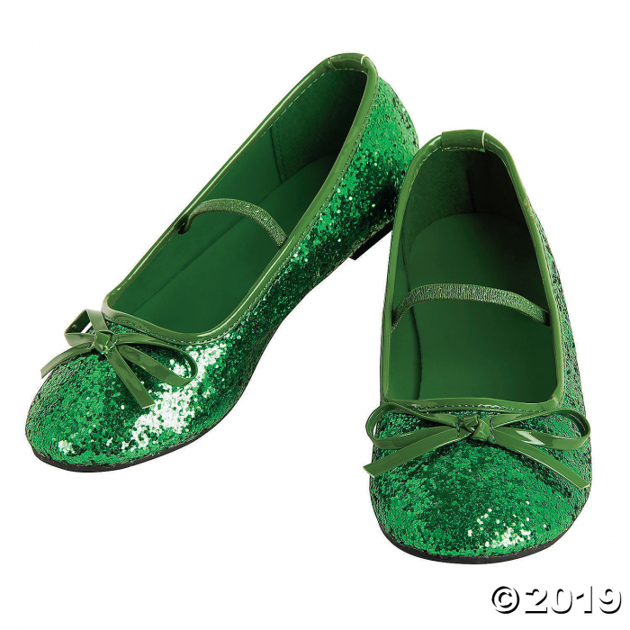 Girl's Green Ballet Shoes - Extra Small (1 Piece(s)) Girl's Green Ballet Shoes - Extra Small (1 Piece(s))
