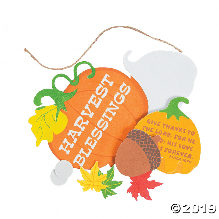 Harvest Blessings Sign Craft Kit (Makes 12)