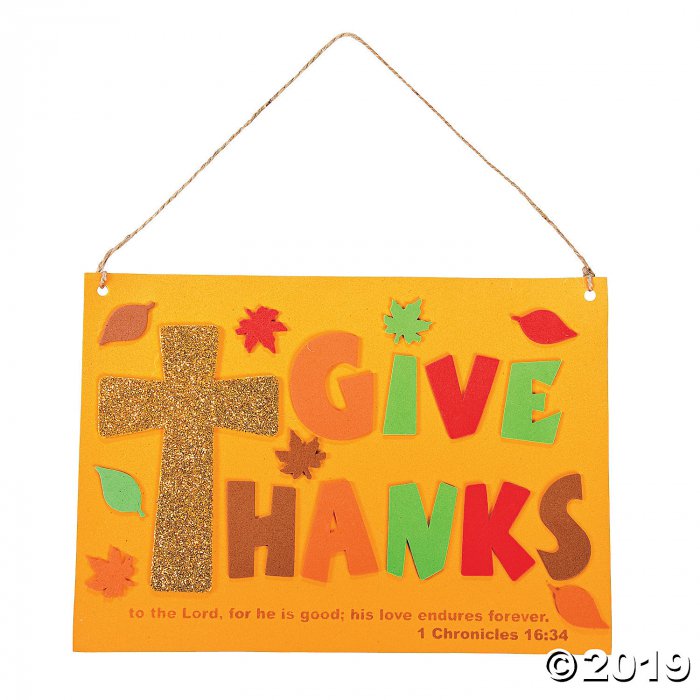 Inspirational Give Thanks Sign Craft Kit (Makes 12)