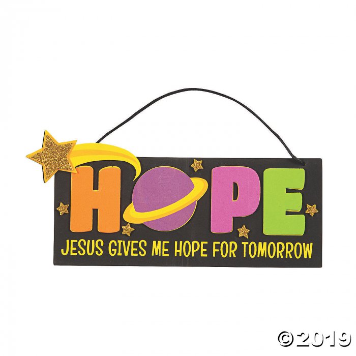 Jesus Gives Me Hope Sign Craft Kit (Makes 12)