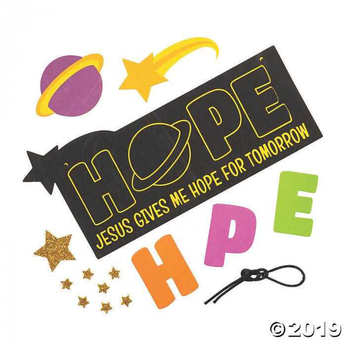 Jesus Gives Me Hope Sign Craft Kit (Makes 12)