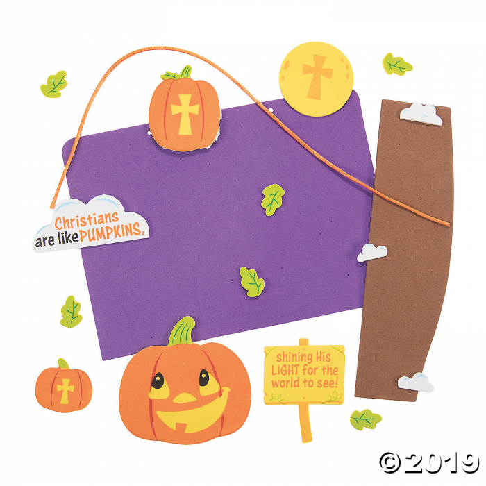 Christians Are Like Pumpkins Sign Craft Kit (Makes 12)