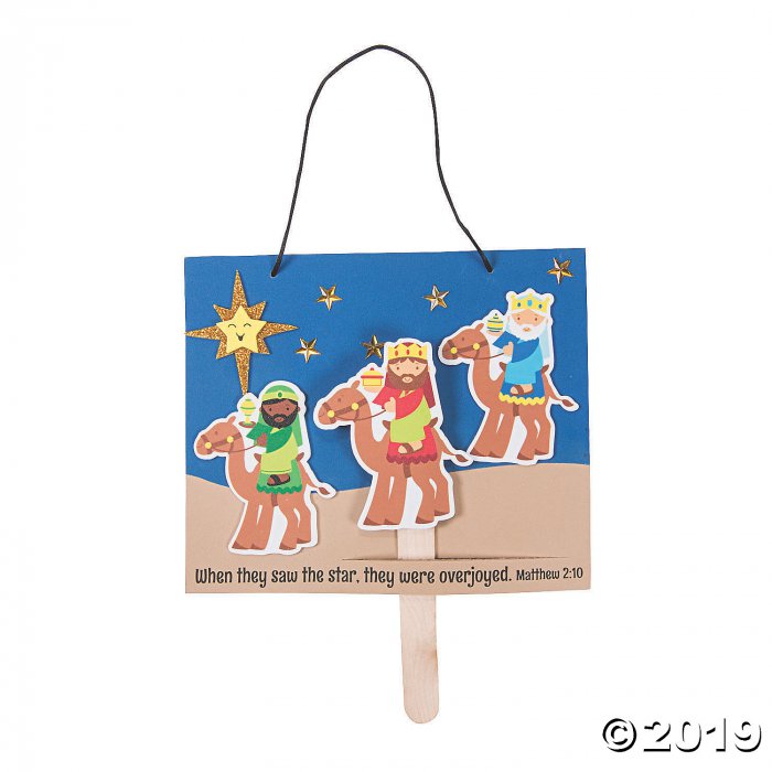 The Wise Men Followed the Star Sign Pop-Up Craft Kit (Makes 12)