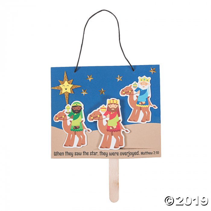 The Wise Men Followed the Star Sign Pop-Up Craft Kit (Makes 12)