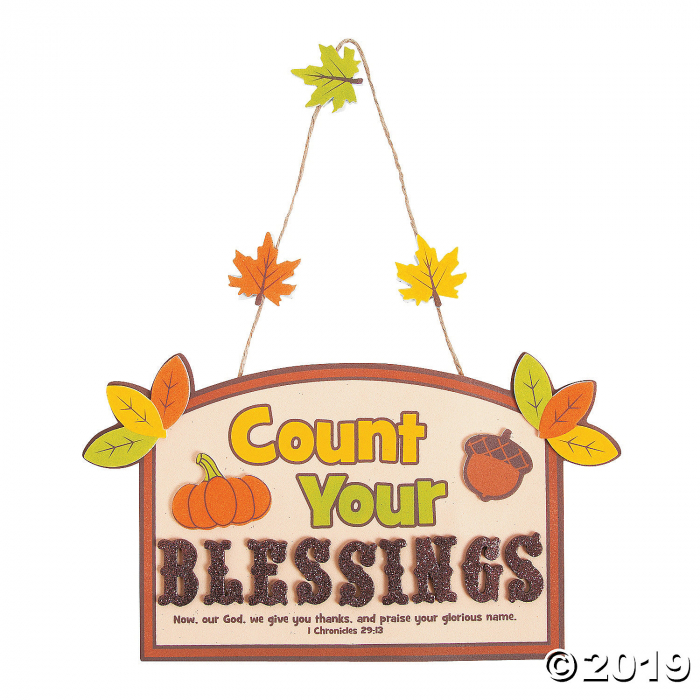 Count Your Blessings Sign Craft Kit (Makes 12)