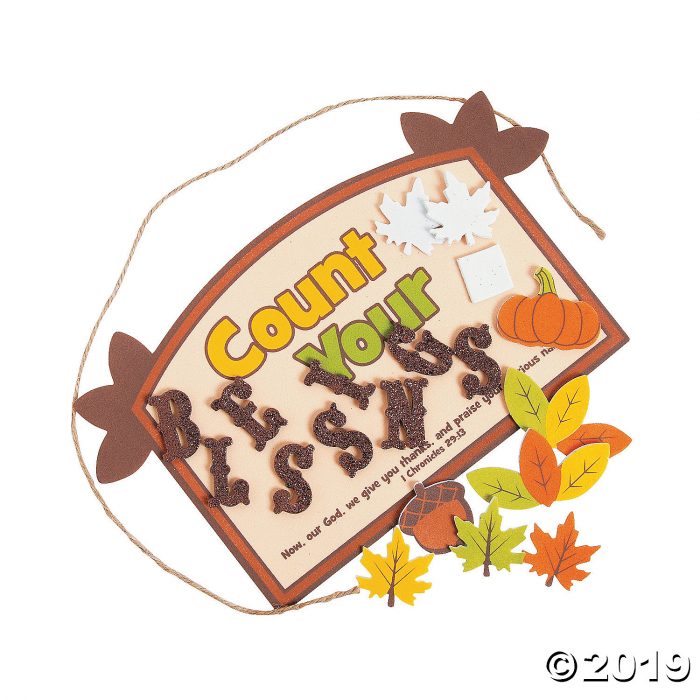 Count Your Blessings Sign Craft Kit (Makes 12)