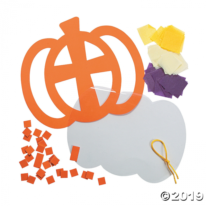Christian Pumpkin Tissue Paper Sign Craft Kit (Makes 12)