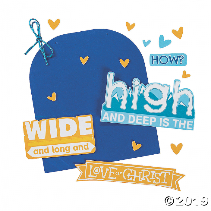 Ephesians 3:18 Sign Craft Kit (Makes 12)