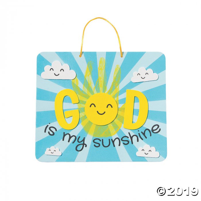 God Is My Sunshine Sign Handprint Craft Kit (Makes 12)
