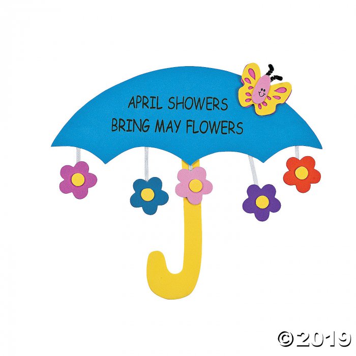 April Showers Bring May Flowers Sign Craft Kit (Makes 12)