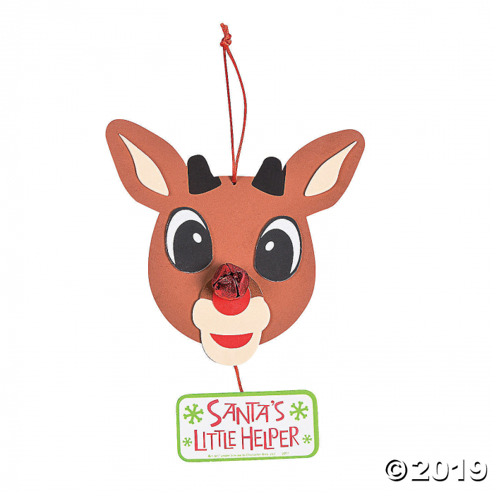 Rudolph the Red-Nosed Reindeer® Sign Craft Kit (Makes 12)