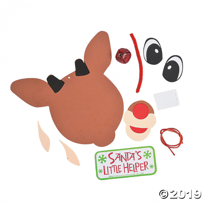 Rudolph the Red-Nosed Reindeer® Sign Craft Kit (Makes 12)