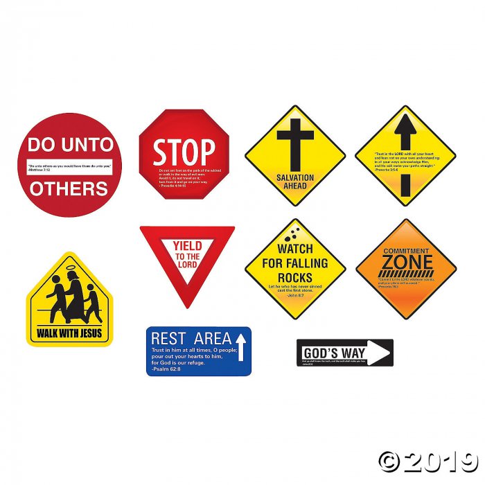 Inspirational Road Sign Wall Decorations (10 Piece(s))