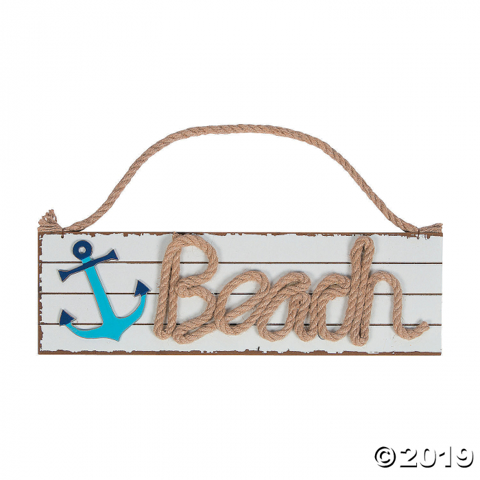 Coastal Beach Sign (1 Piece(s))