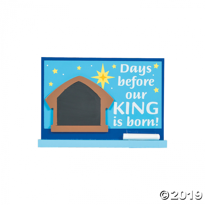 Nativity Chalkboard Countdown Sign (1 Piece(s)) Nativity Chalkboard Countdown Sign (1 Piece(s))